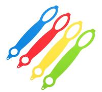 FESTFENDS Impugnatura in Silicone per Bottiglia d'Acqua 4 Pezzi Laccetto Resistente ed Elastico per attività All'aperto e Viaggi