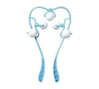 FESTFENDS Massaggiatore Cervicale Professionale Sfere Roller Manuale per Collo e Spalle Dispositivo Ergonomico per Sollievo e Massaggio Profondo Blu
