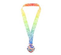 FESTFENDS Medaglia di riconoscimento equestre, Premio per Corse di Cavalli da 2,7 Pollici con Nastro da Collo, Souvenir per Il del Premio per Eventi Sportivi, medaglia per Competizione o torneo