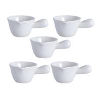 FESTFENDS Mini Brocche per Latte Resistenti e Pratiche in Set 5 100ml per Locali di Intrattenimento e Gelaterie