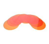 FESTFENDS Pellicola Diffusore di Luce Rotonda Arancione 10 Pezzi, Film Correttivo in Gel per Faretti Led, Resistente allo Sbiadimento, Dimmerabile, per Fotografie e Ambienti Living