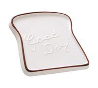 FESTFENDS Piatto in Ceramica Forma di Toast Leggero e Facile da Pulire, per Cucina e Matrimoni, Materiale Ceramico Resistente e Design Originale per Uso Domestico