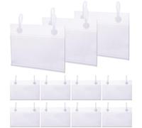 FESTFENDS Porta Etichette per Supermercati 50 Pezzi in Pvc Antiscivolo Resistente per Cartellini Prezzi 80x40mm per Negozi e Centri Commerciali