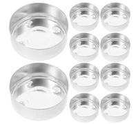 FESTFENDS Portacandele Design Semplice 30 Tealight in Alluminio Argento per Atmosfera Romantica per Bagno e Sala da