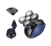 FESTFENDS Rasoio Elettrico 5 Lame Flottanti USB Ricaricabile Macchina per Rasatura e Taglio Chioma Uomo Testina Rifinitrice in Abs