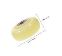 FESTFENDS Ruota Silenziosa in Nylon 3 Pollici per Carrelli Industriali Puleggia di Guida Cuscinetto a Sfere Resistente All’Usura per Impieghi Gravosi in Magazzini e Centri Logistici