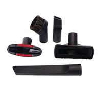 FESTFENDS Set 5 Pezzi Spazzola Pneumatica per Aspirapolvere 32mm Interno, Accessorio 2 in 1 in Abs, Antistatico per Pulizia di Divani e Tende