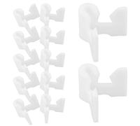 FESTFENDS Shoe Organizer Bracket, Pipe Fitting Adapter, Shoe Rack Replacement Parts, Bianco Plastico, 40 Pezzi, per Scarpiera, Armadio Shelving