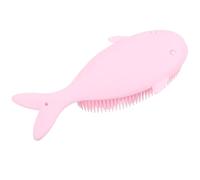 FESTFENDS Spazzola da Bagno a Forma di Balena in Silicone Setole Morbide per Massaggio e Pulizia Profonda del Capelluto Rosa