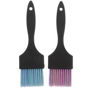 FESTFENDS Spazzola per Chioma e Manico Corto in Plastica 2 Pezzi Set Setole Morbide in Nylon per Trattamenti di Colore e Olio Chioma per Uso Versatile in Saloni e Cura Professionale