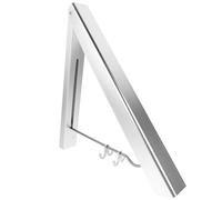 FESTFENDS Stendino da Parete in Alluminio Argento, Appendino Panni Estensibile Salvaspazio Design Semplice e Facile da Pulire per Lavanderia e Balcone