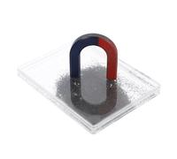 FESTFENDS Strumento Scientifico Polvere di Ferro e Limatura per Esperimenti Sul Campo Magnetico, Scatola Forma a Ferro di Cavallo per Uso Scolastico e Laboratorio di Fisica