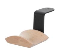 FESTFENDS Supporto per cuffie con gancio: supporto da parete in legno per cuffie - salvaspazio largo 5,8 cm per da gioco e per la musica, universale, marrone