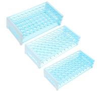FESTFENDS Supporto per Provette da Laboratorio Porta Provette e Centrifuga 50 Fori 3 Pezzi in Pp Resistente per Esperimenti e Ricerche Scientifiche