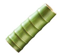 FESTFENDS Vaso in Argilla Verde Effetto Bambù Leggero e Resistente per Decorazione Casa e Balcone Moderno Vaso per Fiori Secchi e Piante