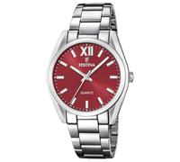 Festina Acciaio Classico (36,8 Mm) Quadrante Rosso / Bracciale In F20622/B