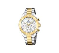 Festina Orologio da Polso Donna Boyfriend Quarzo Acciaio Argento Oro UF20604/1