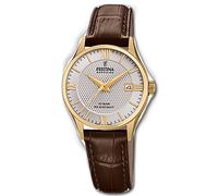 Festina Analogico Orologio Donna F20011/2 Pelle da Polso Swiss Made Braun