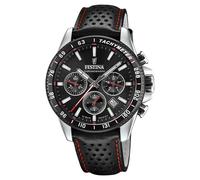 Festina Cronografo Da Uomo | Quadrante Nero | Cinturino In Pelle Nera F20561/4