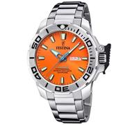 Festina Diver Professionale Giorno/Data (46,3 Mm) Quadrante Arancione /