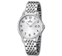 Festina Donna Uomo Orologio F16748/1 Acciaio da Polso Classico Argento UF16748 /