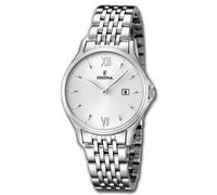 Festina Donna Uomo Orologio F16748/2 Acciaio da Polso Classico Argento UF16748 /