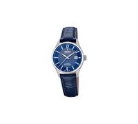 Festina Orologio da donna F20009/8 Swiss Made cinturino classico cassa in acciaio inossidabile 316l argento cinturino in pelle blu, blu