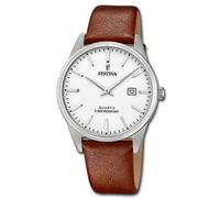 Festina Elegante Orologio da Uomo F20512/2 Pelle Polso Classico Braun UF20512 /