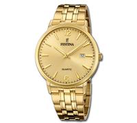 Festina Elegante Orologio da Uomo F20513/3 Acciaio Polso Classico Oro UF20513/