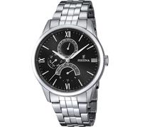 Festina F16822/4 Retro 43mm Multifunzione Quarzo Unisex Nero Argento 5 ATM