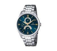 Festina F16822/A Retro Men's Watch - Blue Dial, Stainless Steel, 43mm