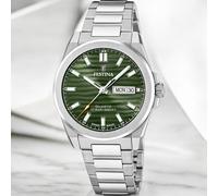 Festina Montre acier cadran vert collection Swiss Made