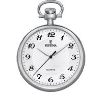 Festina F2020/1 Classic Pocket Watch - Silver Stainless Steel, 48mm, Quartz