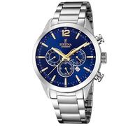 Festina F20343/2 Timeless Chronograph Multifunzione Quarzo Unisex Blu Argento...