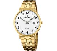Festina Orologio Uomo Classico F20513/1 41mm Acciaio Inossidabile 316L Dorato Quarzo Calendario 5ATM