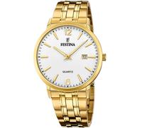 Festina F20513/2 Orologio da polso Classico 41mm Quarzo Unisex Bianco Oro 5 ATM