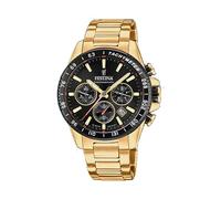Festina F20634/5 Men’s Timeless Chronograph - Black Dial, Gold Steel 45mm