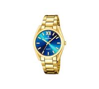 Festina F20640/8 Women's Watch - Gold-Tone Stainless Steel, Blue Dial, 37mm