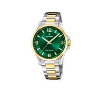 Festina F20657/3 Men’s Solar Watch - Green Dial, Two-Tone Steel 41.5mm