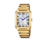 Festina F20678/1 On the Square - 40.5 mm Gold-Tone Rectangular Watch