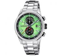 Festina F20694/3 Timeless Chronograph - Green Dial, Stainless Steel, 44mm