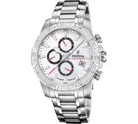 Festina Orologio Uomo F20704/1 Timeless Chronograph cassa di Acciaio inossidabile 316l Grigio cinturino in Acciaio inossidabile 316l Grigio