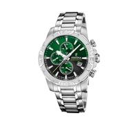 Festina F20704/5 Timeless Chronograph - Green Dial Stainless Steel Men's Watch