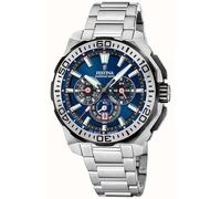 Festina F20724/2 Chrono Bike Men's Watch - Blue Dial, Steel Bracelet, 45.5mm