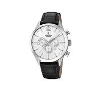 Festina Mens Stainless Steel Chronograph Watch with Leather Strap F20542/1