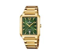 FESTINA Montre pour Homme F20678/5 on The Square Boîtier en Acier Inoxydable Doré Bracelet en Acier Inoxydable Doré