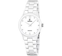 Festina Orologio Al Quarzo In Ceramica (30,5 Mm) Con Quadrante Bianco E