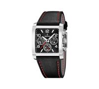 Festina Orologio analogico al quarzo da uomo con cinturino in pelle F20653/3, argento/nero