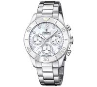 Festina Orologio Crono Da Donna Con Set Di Cz E Bracciale In Acciaio F20603/1