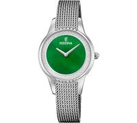 Festina Orologio da donna in acciaio con set di zirconi e bracciale a maglie F20494/7